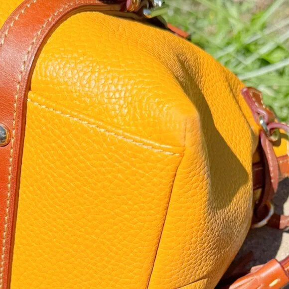 Dooney & Bourke Pebble Grain Domed Leather Bristol Satchel - Picture 9 of 14